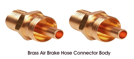Brass Air Brake Hose Connector Body
