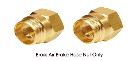Brass Air Brake Hose Nut Only