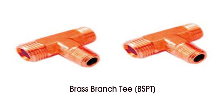 Brass Branch Tee (BSPT)