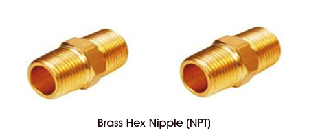 Brass Hex Nipple (NPT)