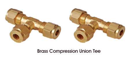 Brass Compression Union Tee