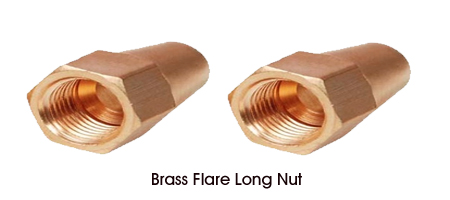 Brass Flare Long Nut