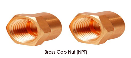 Brass Cap Nut NPT