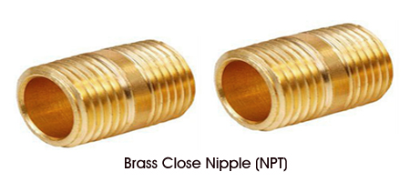 Brass Close Nipple NPT